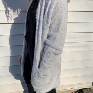 Fuzzy Cream Cardigan